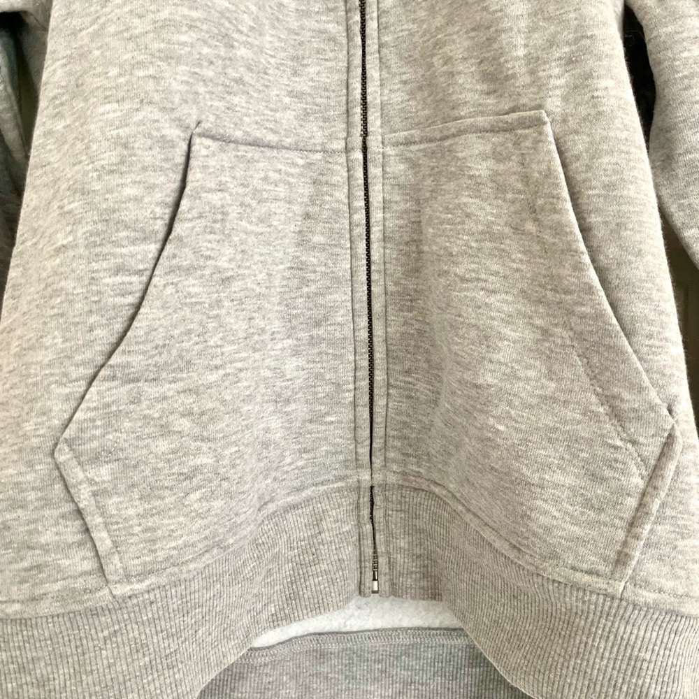 Hurley Light Grey Graphic Zip Hoodie - Picture 5 of 6
